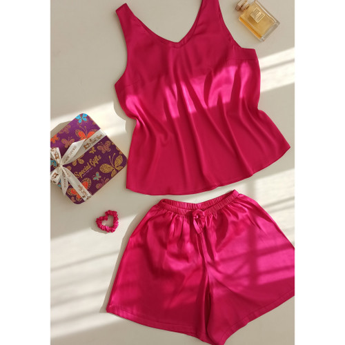 تاپ و شلوارک ابریشم اکونومی economy class