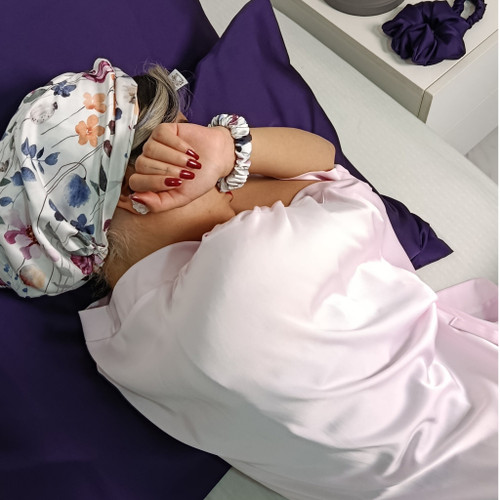 کلاه خواب طرحدار تمام ابریشم لاین first class رازکوک